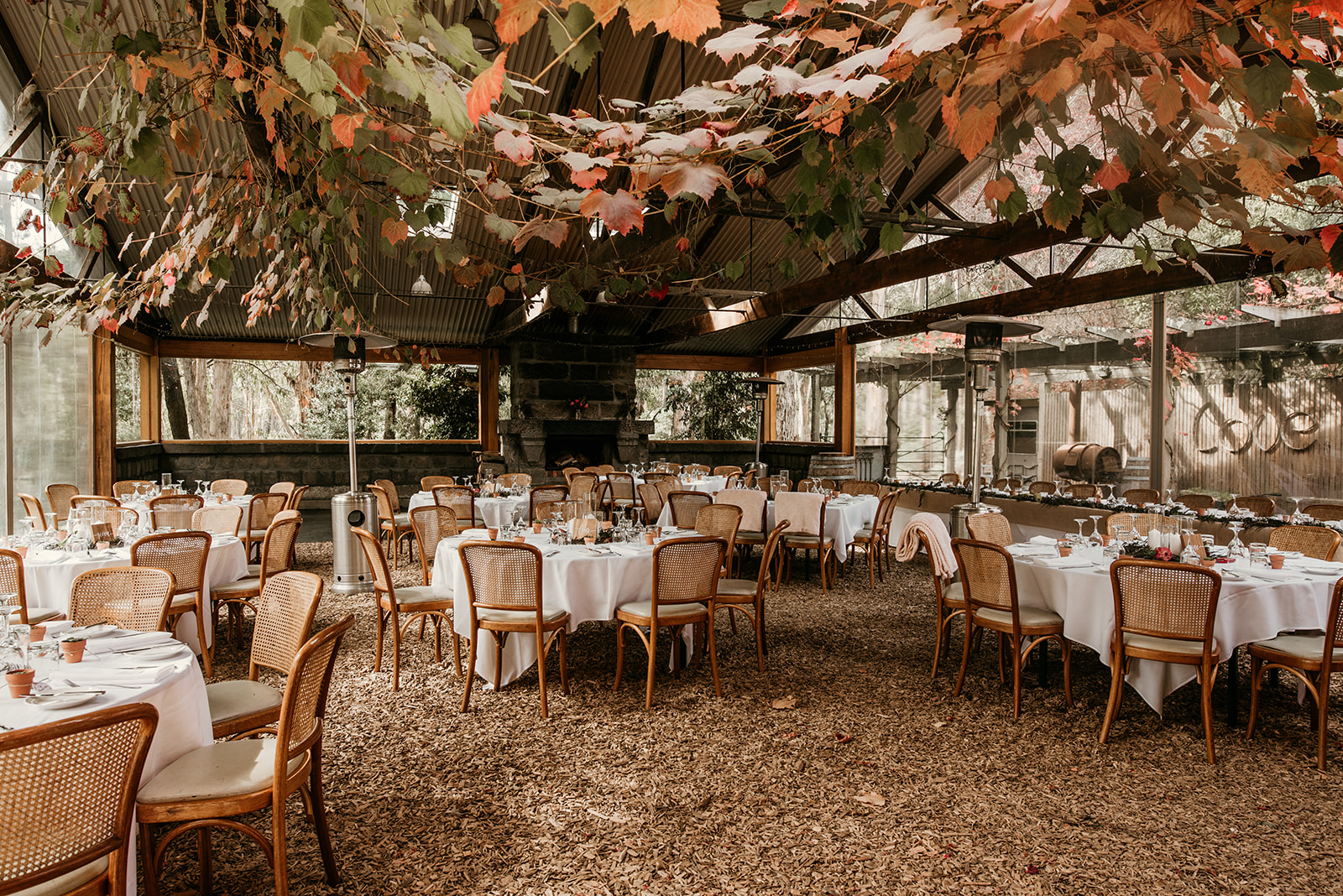 Autumn colours around the pavilion area at Cave Hill Creek