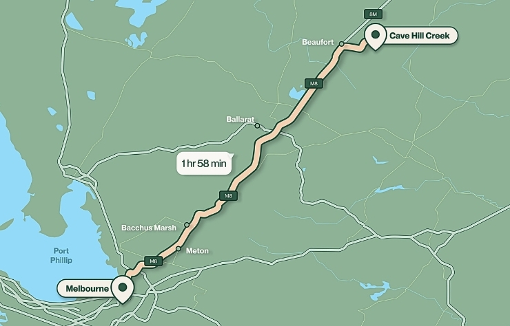 Just 2 hours from Melbourne