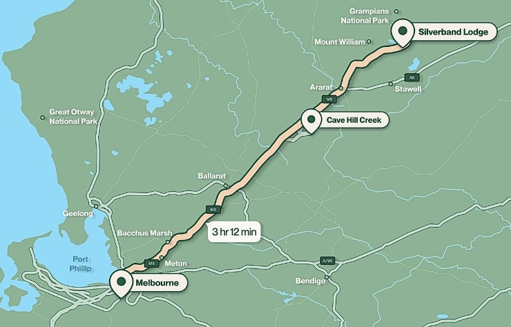 Just 3 hours from Melbourne